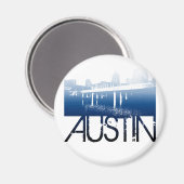 Aimant Conception Skyline Austin (Recto/Verso)