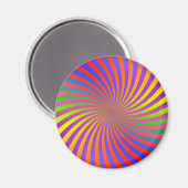 Aimant Conception spirale psychédélique : (Recto/Verso)