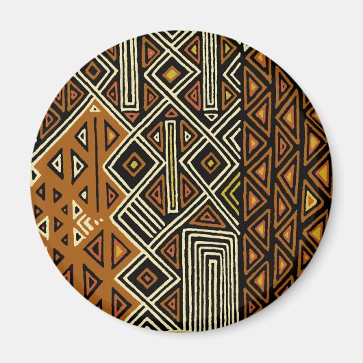 Aimant Conception Tribale Africaine Kuba (Devant)