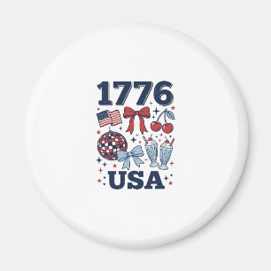 Aimant Conception vectorielle coquette patriotique USA 17