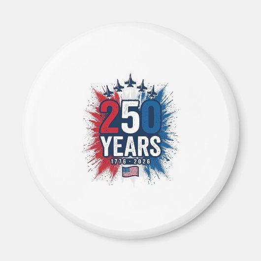 Aimant Conception vectorielle pour le 250e anniversaire d (Devant)