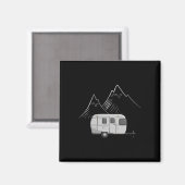 Aimant Conceptions Cascadiennes Femmes Camping Caravane A (Recto/Verso)