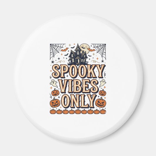 Aimant Conceptions de chemise Halloween vintage vibes eff (Devant)