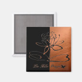 Aimant Conceptions de Lee Hiller Accents Cuivre Noir (Recto/Verso)