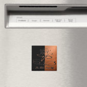 Aimant Conceptions de Lee Hiller Accents Cuivre Noir (In Situ (Lave-vaisselle))