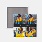 Aimant Concevez votre propre collection de 4 photos (Recto/Verso)