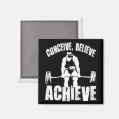 Aimant Concevoir, Croire, Atteindre - Exercice Motivation (Recto/Verso)