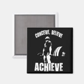 Aimant Concevoir, Croire, Atteindre - Exercice Motivation (Recto/Verso)