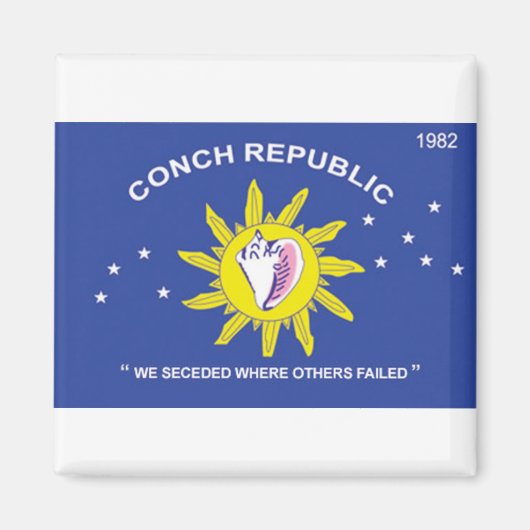 Aimant Conch Republic Key West Florida (Devant)