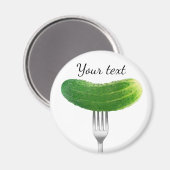 Aimant Concombre à la fourche (Recto/Verso)