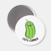 Aimant Concombre mou Funny Concombre Veggie Pun (Recto/Verso)