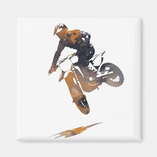 Aimant Concours de moto Sport Challenge Silhouette (Devant)
