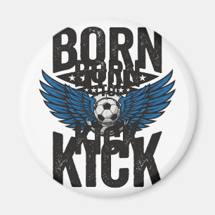 Aimant Conçu pour T-Shirt Vintage de Football à Ailes Né