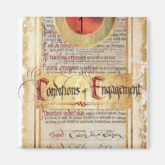 Aimant Conditions du Fiançailles (Devant)