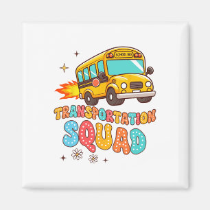 Aimant Conducteur de bus scolaire Vie Bus jaune Transport