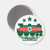 Aimant Conducteur de train, chemin de fer (Recto/Verso)