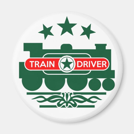 Aimant Conducteur de train, chemin de fer (Devant)