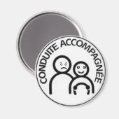 Aimant conduite accompagnée (Recto/Verso)