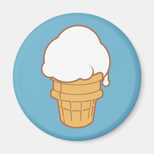 Aimant Cône de crème glacée (Devant)
