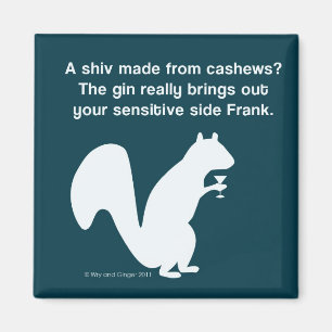 Aimant Confessions de cocktail avec l'écureuil