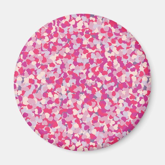 Aimant Confetti Coeur multicolore2 (Devant)