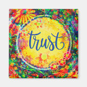 Aimant Confiance coloré amusant Inspirant Inspirivity Mag (Devant)