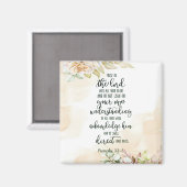 Aimant Confiance dans le Seigneur floral   (Recto/Verso)