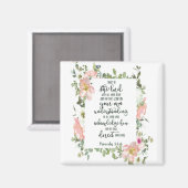 Aimant Confiance dans le Seigneur floral (Recto/Verso)