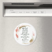 Aimant Confiance dans le Seigneur floral (In Situ (Lave-vaisselle))