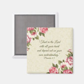 Aimant "Confiance dans le Seigneur" Psaumes Écriture (Recto/Verso)