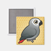 Aimant Congo African Grey (Recto/Verso)