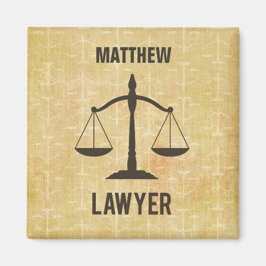 Aimant Congrats d'études de droit Échelle de la justice (Devant)