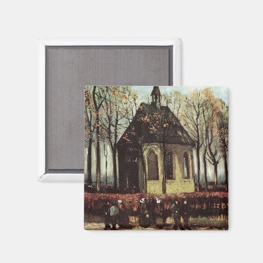 Aimant Congrégation à Church, Nuenen par Vincent van Gogh (Recto/Verso)