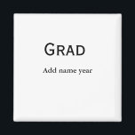 Aimant congrès d'études supérieures ajouter nom classe d'<br><div class="desc">conception personnalisée simple</div>