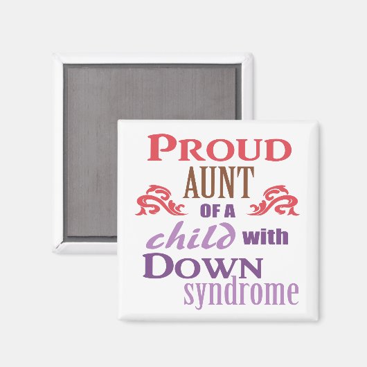Aimant Connaissance du syndrome de Down (Recto/Verso)