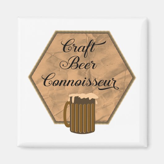 Aimant Connaisseur de la bière artisanale (Devant)