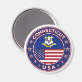 Aimant Connecticut (Recto/Verso)