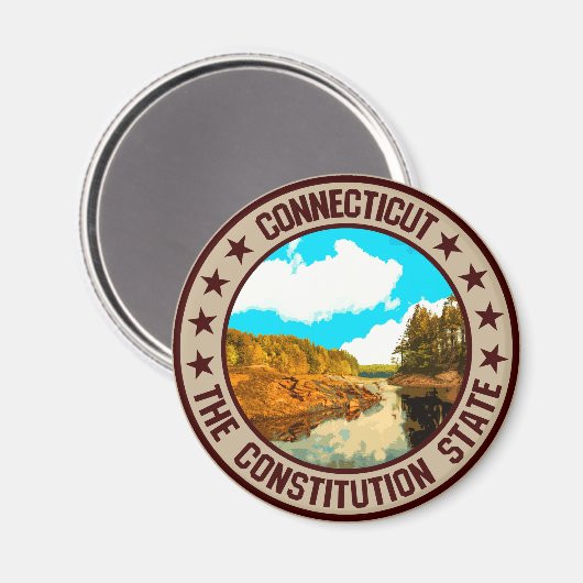 Aimant Connecticut (Recto/Verso)