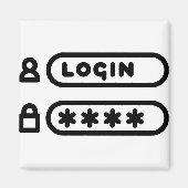 AIMANT CONNEXION / MOT DE PASSE (Devant)