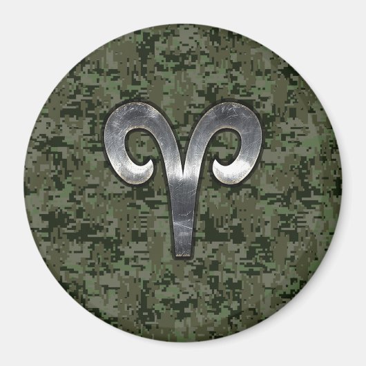 Aimant Connexion Zodiac Aries sur Camion numérique vert W (Devant)