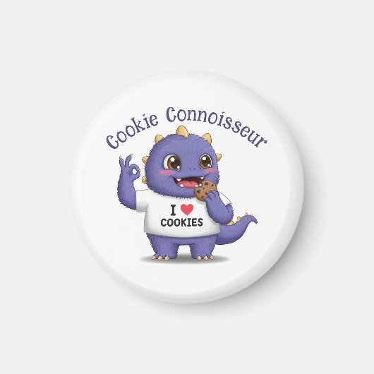 Aimant Connoisseur de biscuits (Devant)