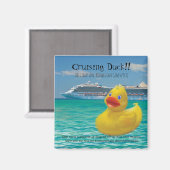 Aimant Conquackulations croisière canard et bateau de cro (Recto/Verso)