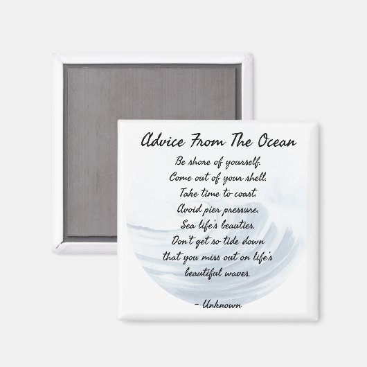 Aimant Conseil de l'océan (Recto/Verso)