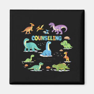 Aimant Conseiller d'orientation rétro dinosaure école con