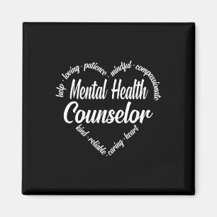 Aimant Conseiller en santé mentale Langue du coeur Cloud