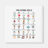 Aimant Conseiller Mes compétences d'adaptation Alphabet S (Devant)