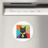 Aimant Conseils de chat d'entreprise Mème animal (In Situ (Lave-vaisselle))