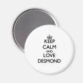 Aimant Conserver calme et amour Desmond (Recto/Verso)