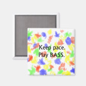 Aimant Conserver la cadence Lire la basse noir de texte (Recto/Verso)