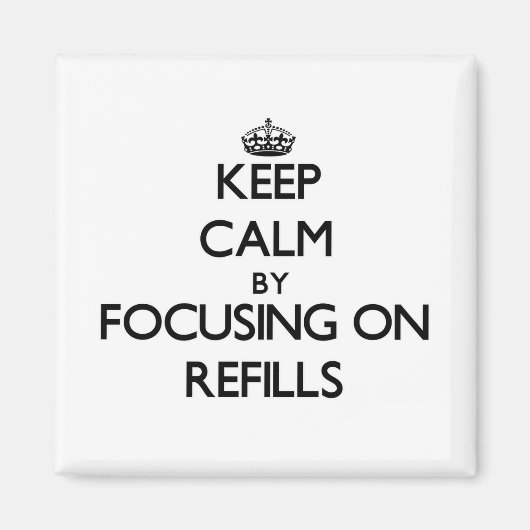 Aimant Conserver le calme en se concentrant sur les recha (Devant)